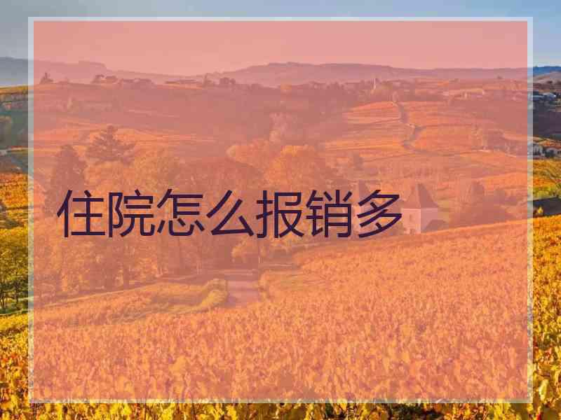 住院怎么报销多