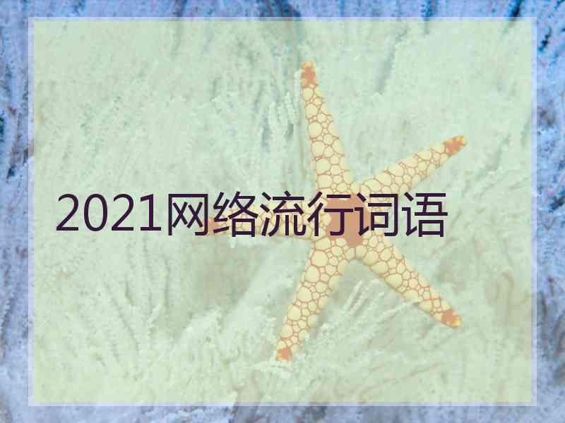 2021网络流行词语