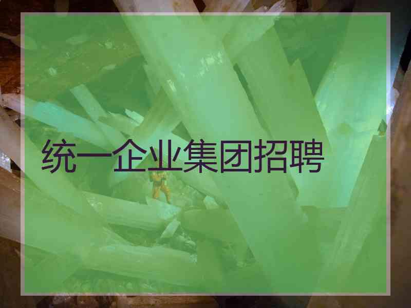 统一企业集团招聘