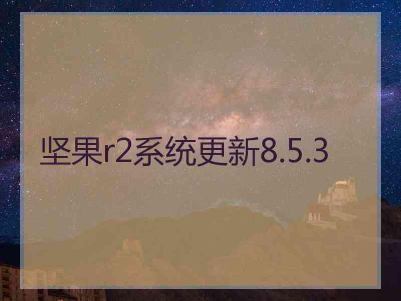 坚果r2系统更新8.5.3