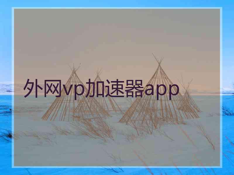 外网vp加速器app