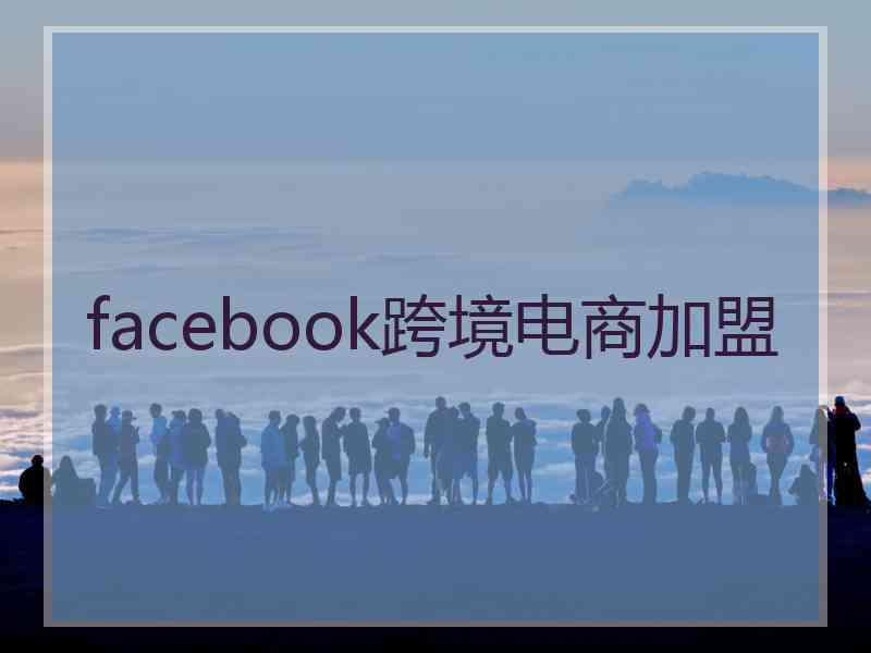 facebook跨境电商加盟