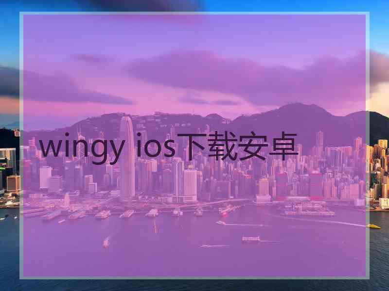 wingy ios下载安卓