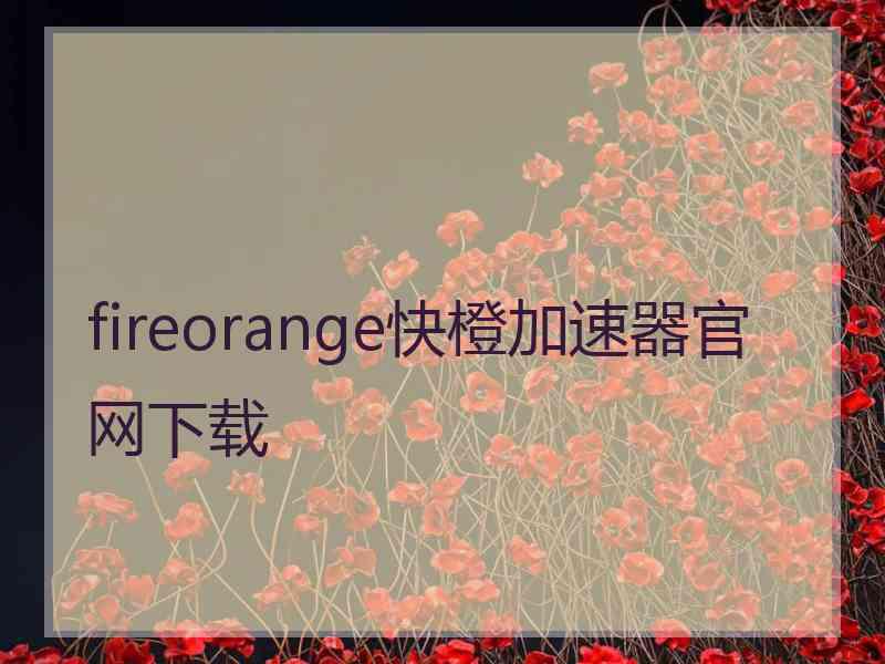 fireorange快橙加速器官网下载