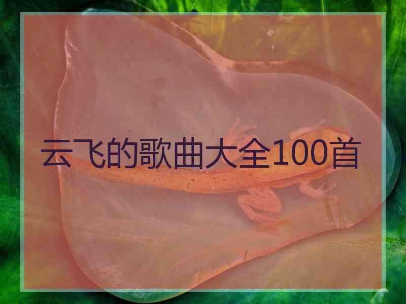 云飞的歌曲大全100首