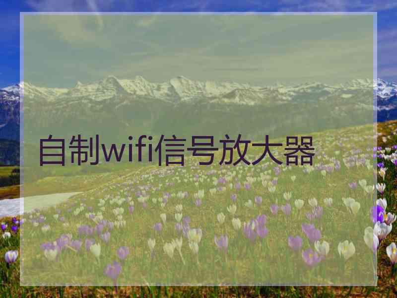 自制wifi信号放大器