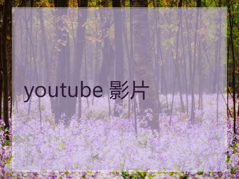 youtube 影片