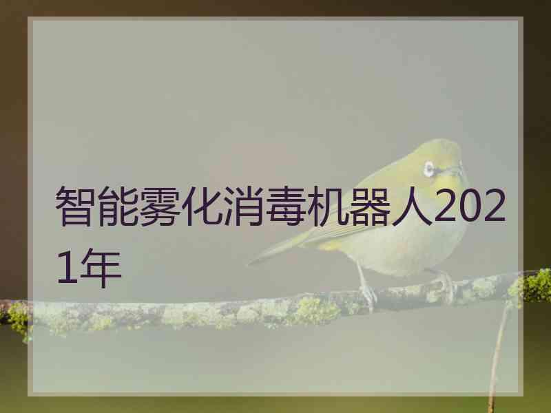 智能雾化消毒机器人2021年