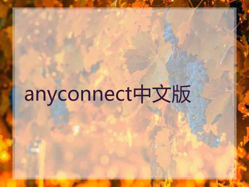 anyconnect中文版